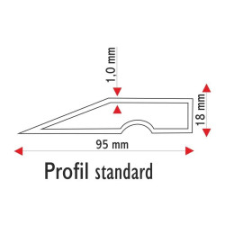 Dreptar Trapezoidal 200 Cm Dreptar Trapezoidal 200 Cm