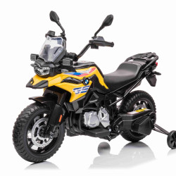 Motocicleta  Electrica Bmw F850gs Cu Baterie 12v Galben