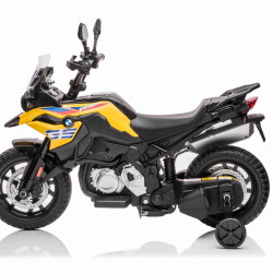 Motocicleta  Electrica Bmw F850gs Cu Baterie 12v Galben