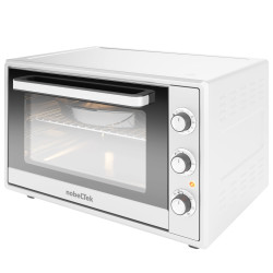 Cuptor Electric Nobeltek Nlt Fso60w 60l 2000w Grill Timer Termostat Sticla Dubla Ventilator Alb Cuptor Electric Nobeltek Nlt Fso60w 60l 2000w Grill Timer Termostat Sticla Dubla Ventilator Alb