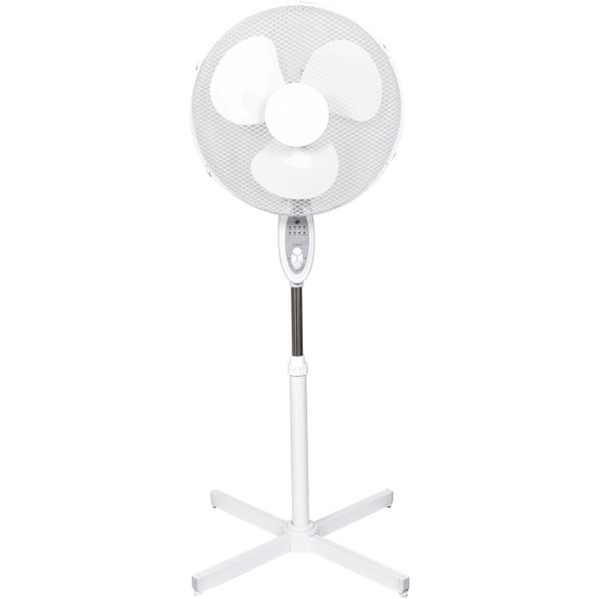 Ventilator Cu Picior 44w Cu Telecomanda Si Pulsare Entac Alb