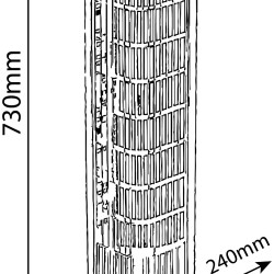 Ventilator Turn Cu Telecomanda 50w Entac Alb