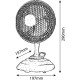 Ventilator De Birou Mini 17w Entac 2 Viteze 29cm Alb