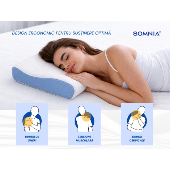 Perna Ergonomica Somnia 3d Air Mesh 30x50 Cm Perna Ergonomica Somnia 3d Air Mesh 30x50 Cm