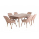 Set Masa + 6 Buc Scaune Lemn Karegold - Amalfi Set Masa + 6 Buc Scaune Lemn Karegold - Amalfi