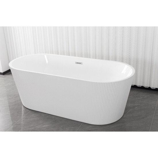 Cada Freestanding Reno White 170x75x58cm G9044