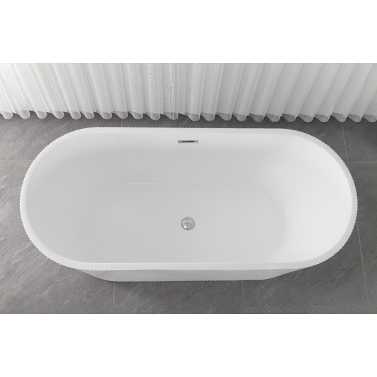 Cada Freestanding Reno White 170x75x58cm G9044
