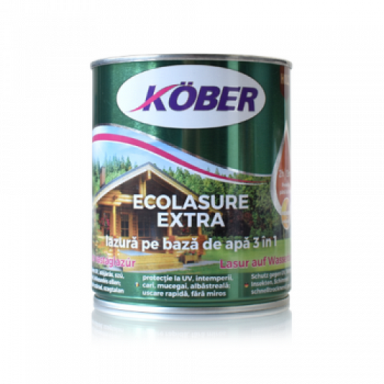 Pachet Promo Kober Ecolasure Extra Stejar Ig8281 2.5l + Ecolasure Stejar Gri Ig8281 0.75l
