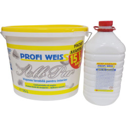 Vopsea Lavabila Profi Weiss Alb Interior 15l + Amorsa 4l Vopsea Lavabila Profi Weiss Alb Interior 15l + Amorsa 4l