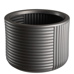 Ghiveci D45 Gri Silver Ira