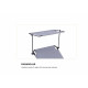 Sezlong Cu Parasolar Heinner 186x55x24cm Gri Dszp012