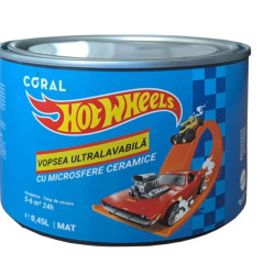 Vopsea Lavabila Coral Ceramic Hot Wheels Interior/exterior Cool Blue 0.45l
