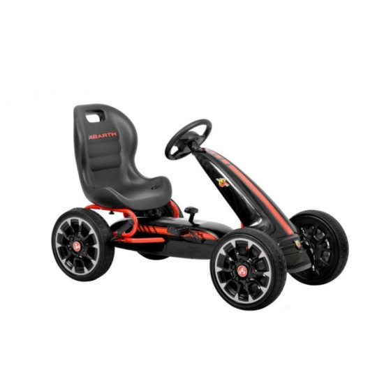 Kart Cu Pedale Pentru Copiii Abarth Negru