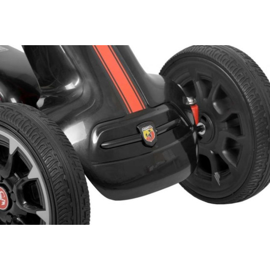 Kart Cu Pedale Pentru Copiii Abarth Negru