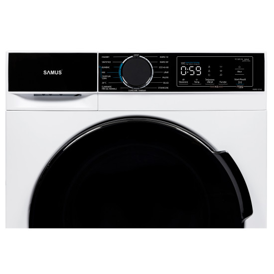 Masina De Spalat Rufe Samus Wsadi-12143 12kg 15 Programe 1400rpm Clasa A Alb