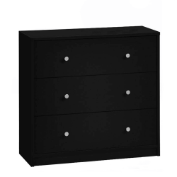 Comoda 3 Sertare Negru May 3
