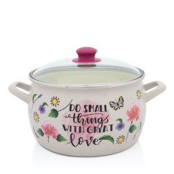 Oala Adanca Princ 24cm Cu Capac Din Sticla Spring Metalac