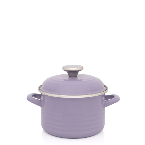 Oala Standard Wave 24 Cm Violet Cu Capac Metalac Oala Standard Wave 24 Cm Violet Cu Capac Metalac