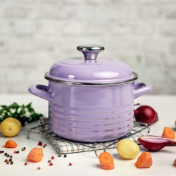 Oala Standard Wave 16 Cm Violet Cu Capac Metalac