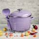 Oala Standard Wave 24 Cm Violet Cu Capac Metalac Oala Standard Wave 24 Cm Violet Cu Capac Metalac