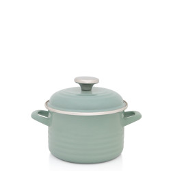Oala Standard Wave 16 Cm Verde Cu Capac Metalac