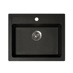 Chiuveta Granit Quadro 60 600x500 Neagra