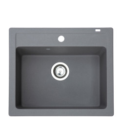 Chiuveta Granit Quadro 60 600x500 Gri