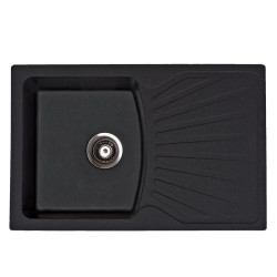 Chiuveta Granit Quadro Plus 770x500 Neagra