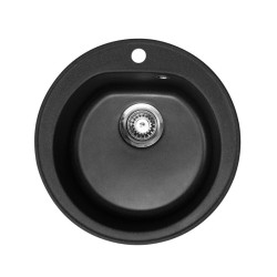 Chiuveta Granit Rotunda Venera Fi 510 Neagra