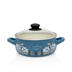 Cratita Joasa Cu Capac 20 Emailata Cooking Delight Metalac
