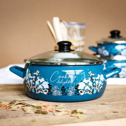 Cratita Joasa Cu Capac 20 Emailata Cooking Delight Metalac