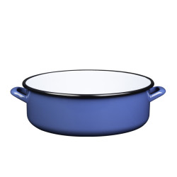 Cratita Joasa Emailata Clasica   34 Blue Metalac