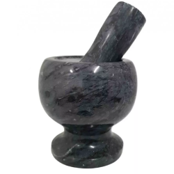 Mojar Cu Pistil Marmura Dia. 9,5 Cm Negru Vn-ymj-m95n Mojar Cu Pistil Marmura Dia. 9,5 Cm Negru Vn-ymj-m95n