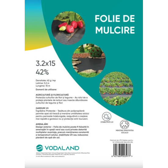Folie Mulcire Pp Terra (antiburuieni) Neagra Pachet 42gmp 3.2x15x42 (fmp321542) Folie Mulcire Pp Terra (antiburuieni) Neagra Pachet 42gmp 3.2x15x42 (fmp321542)