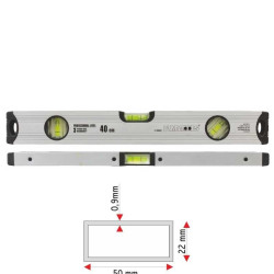 Nivela Aluminiu 3 Bule 800mm Argintie
