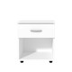 Noptiera Ro Alb 1 Sertar 40x34x44 Cm