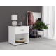 Noptiera Ro Alb 1 Sertar 40x34x44 Cm
