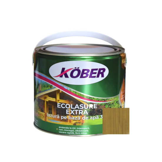 Pachet Promo Kober Ecolasure Extra Nuci 2.5l+impregnant Pt Lemn 0.75l