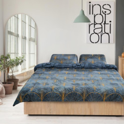 Set Pat Catifea Printata King Size Axi Hr-velvet3-axi