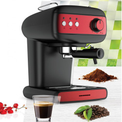 Espressor Heinner Hem-1100bkrd 850w 15 Bari 1.2l Negru/rosu