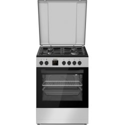 Aragaz Mixt Heinner Hfsc-s66fdc-ix 60x60cm Inox Clasa A Cuptor Pe Gaz