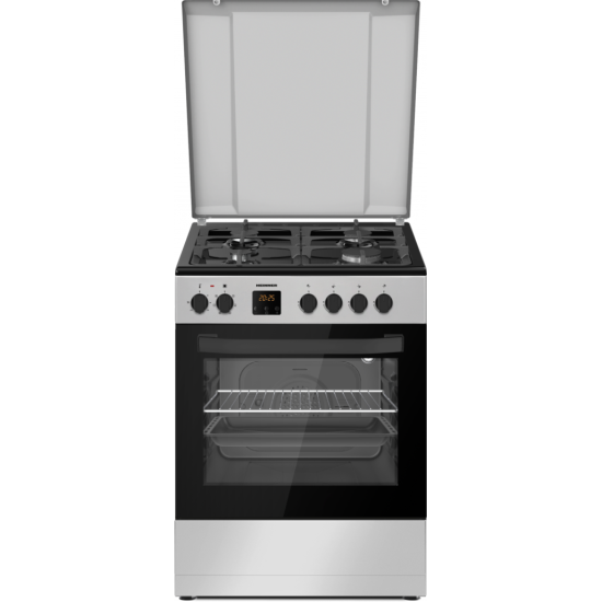 Aragaz Mixt Heinner Hfsc-s66fdc-ix 60x60cm Inox Clasa A Cuptor Pe Gaz