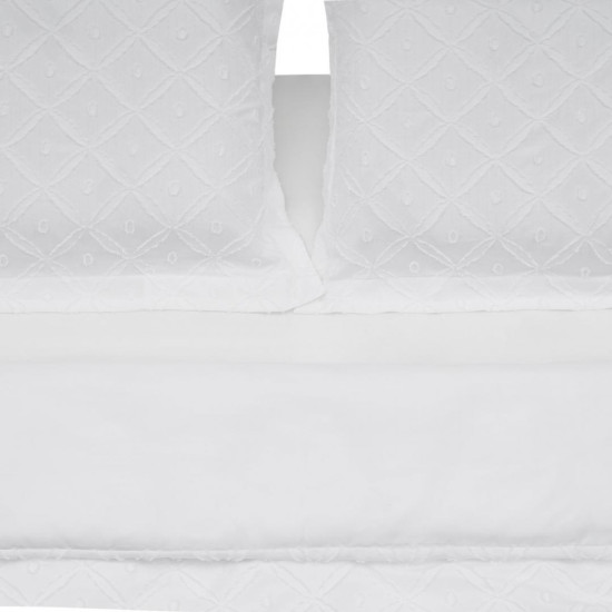 Lenjerie Pat Heinner Ks Cu Broderie Tuffata Alba