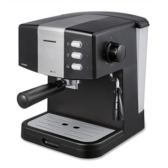 Espressor Manual Heinner Hem-850bksl 850w 1.5l 15 Bar Negru/argintiu