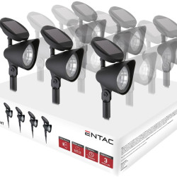 Reflector Solar 3x Led 32cm PlastÍc Entac 12 Buc/display
