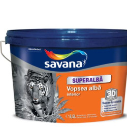 Vopsea Lavabila Savana Superalba Interior 8.5l + 1.5l Gratis