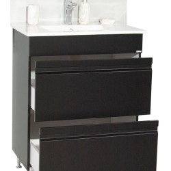 Baza Si Lavoar Seria 086 60 Cm Cu Sertar Negru