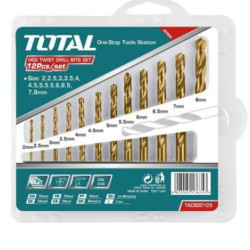 Set Burghiu Pentru Metal Hss: 12 Buc Total