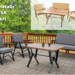 Set Mobilier Metalic Melisa 4 Locuri Set Mobilier Metalic Melisa 4 Locuri