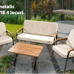 Set Mobilier Metalic Salvie 4 Locuri Set Mobilier Metalic Salvie 4 Locuri